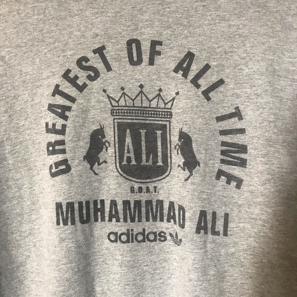 Original Vintage Adidas Mohammed Ali GOAT T-shirt - Picture 1 of 6